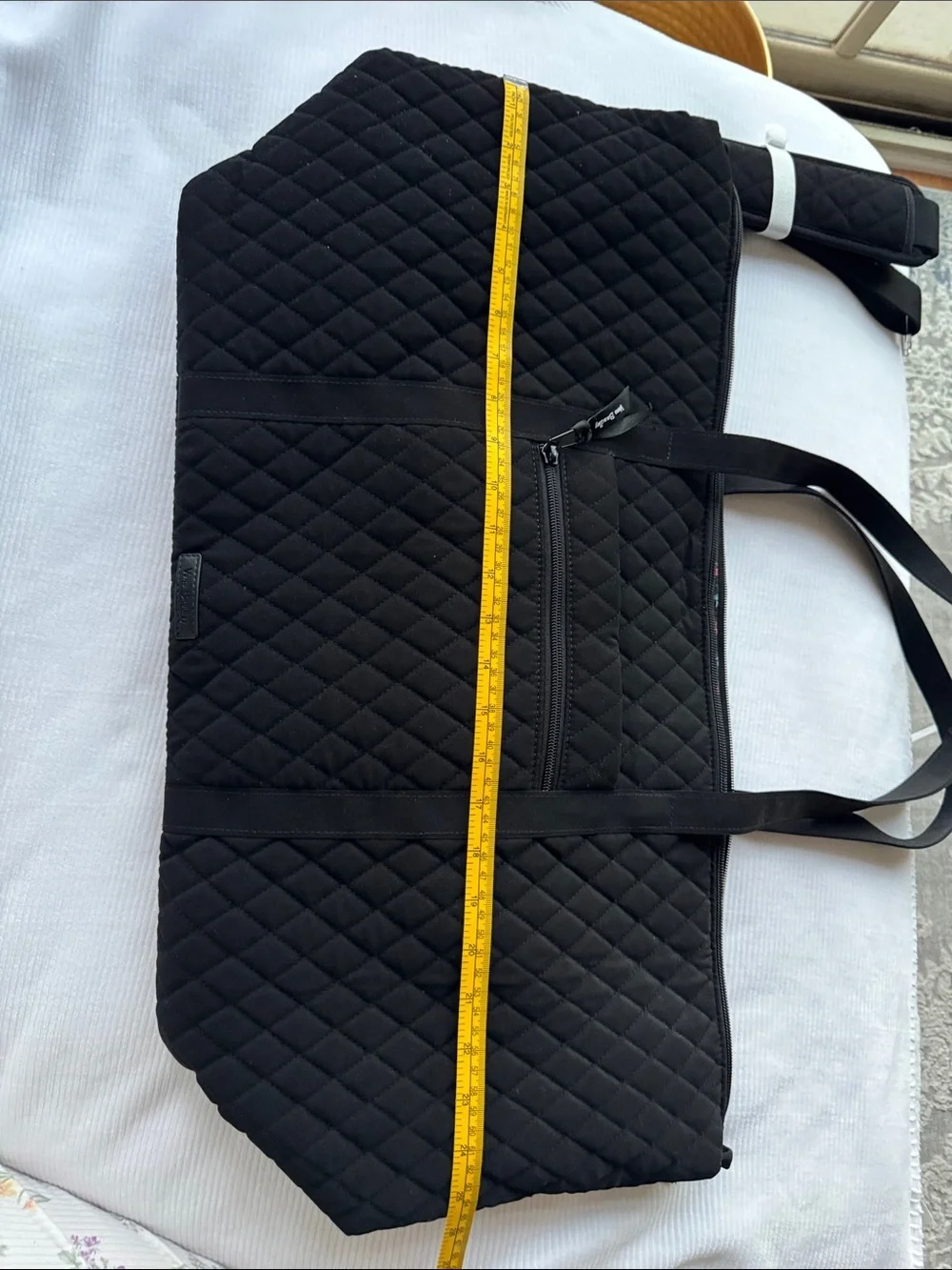 Vera Bradley Black Quilted Duffel Tote